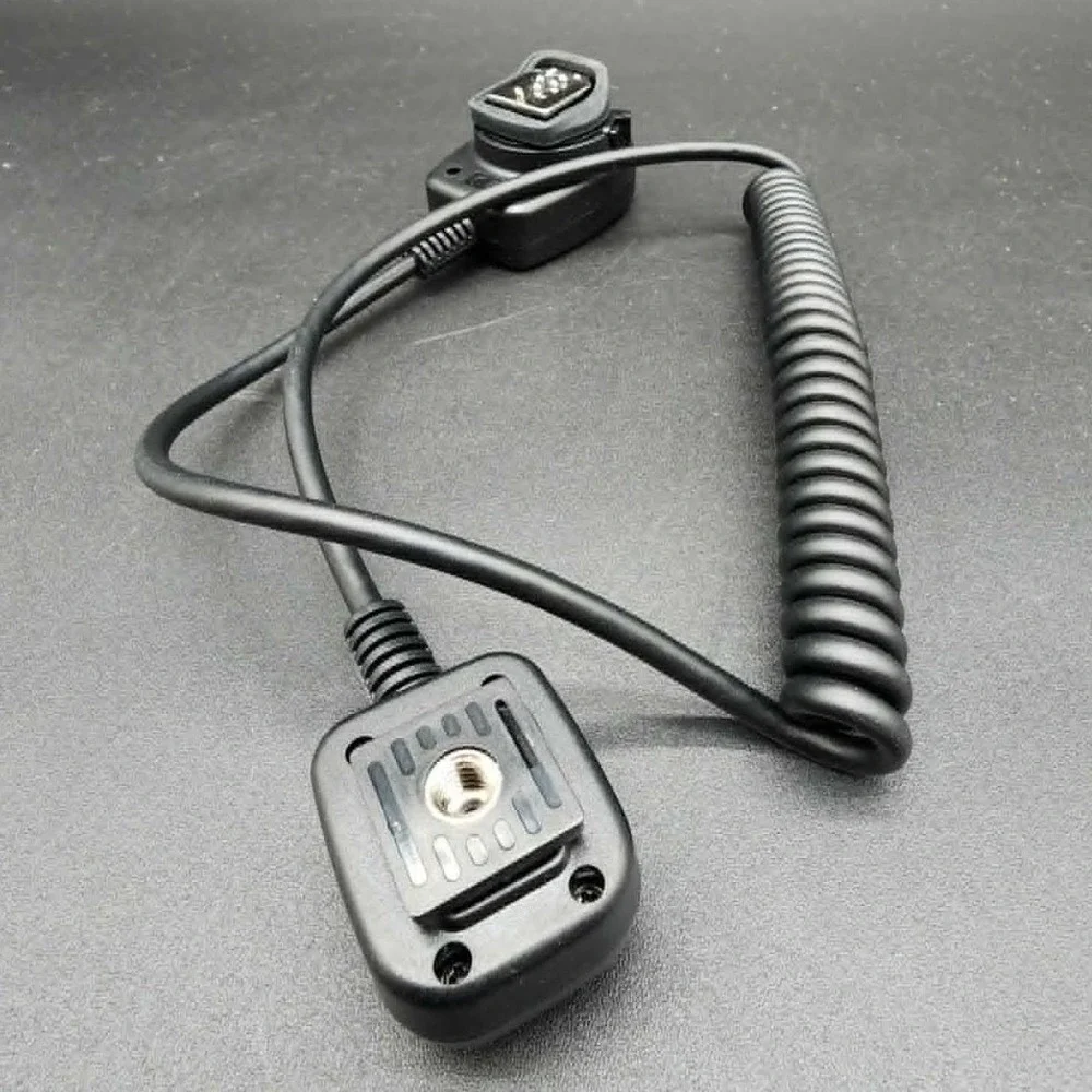 JJC Black FC-E3 Off-Camera TTL Flash Cord for Canon EOS DSLR Speedlite Coiled